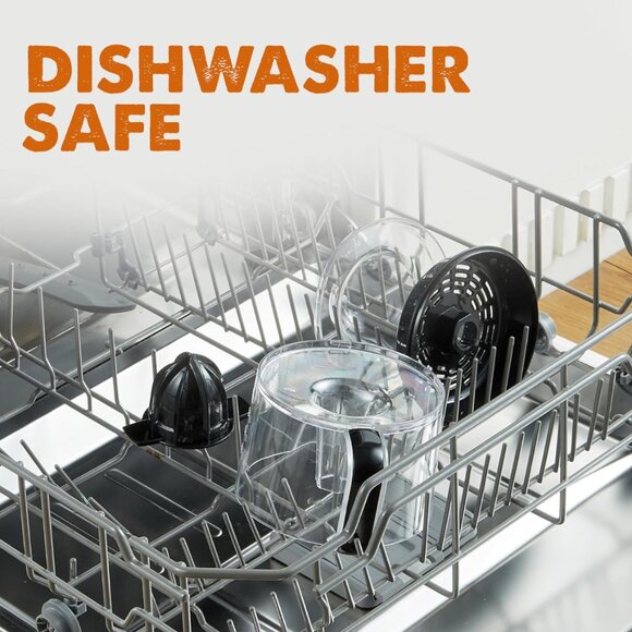 Electric Citrus Juicer – 24oz, BPA-Free, Stainless Steel/Black - Picture 7 of 8